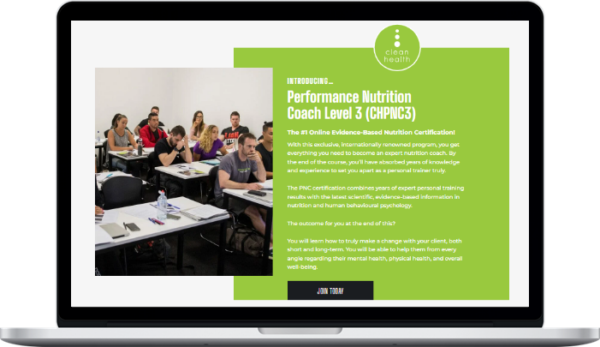 Clean Health – Performance Nutrition Coach Level 3