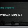 Jacob Templar – Low Back Pain
